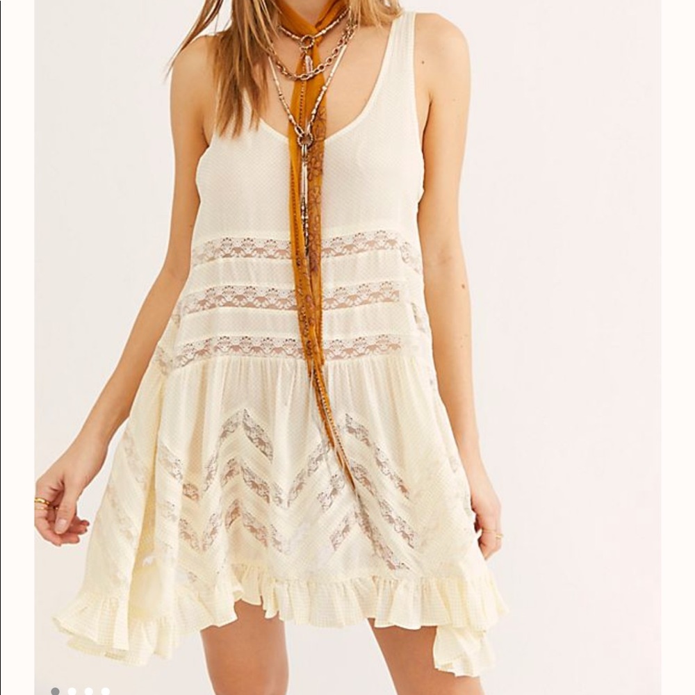 Free people Trapeze slip dress